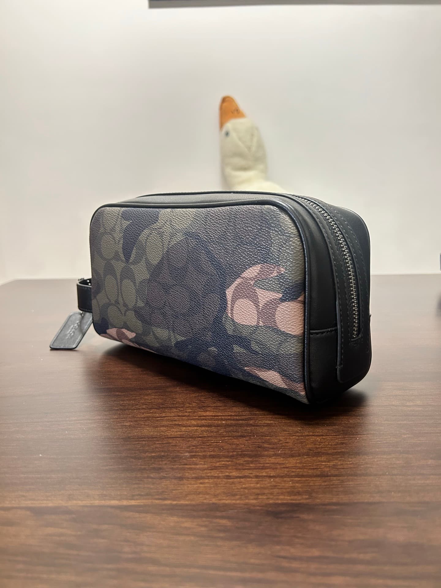 Coach Small Travel Kit in Signature Canvas with Camo Print High