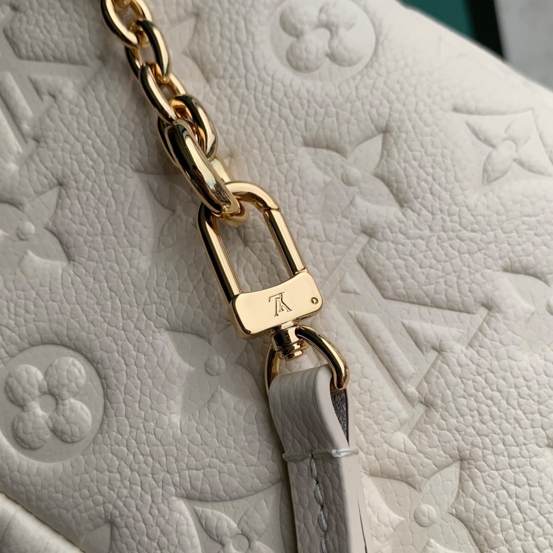 Louis Vuitton Nano Noé Backpack Monogram Empreinte Leather M25819 Cream High