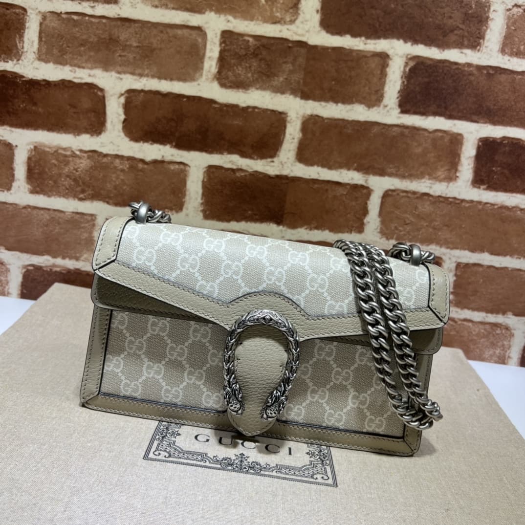 DIONYSUS MEDIUM RECTANGULAR BAG 499623 GG Supreme canvas Beige high