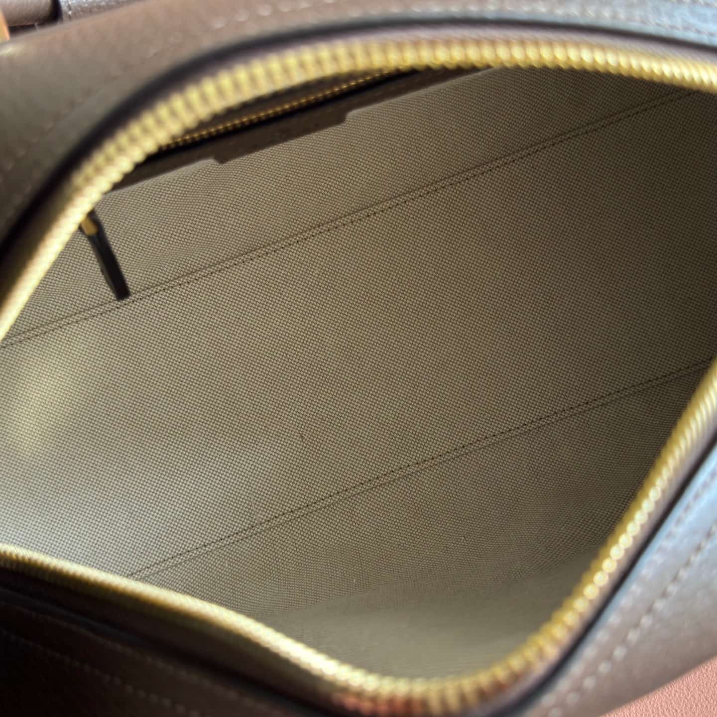 Gucci Ophidia Medium GG Top Handle Bag in beige and brown monogram canvas 724575 High