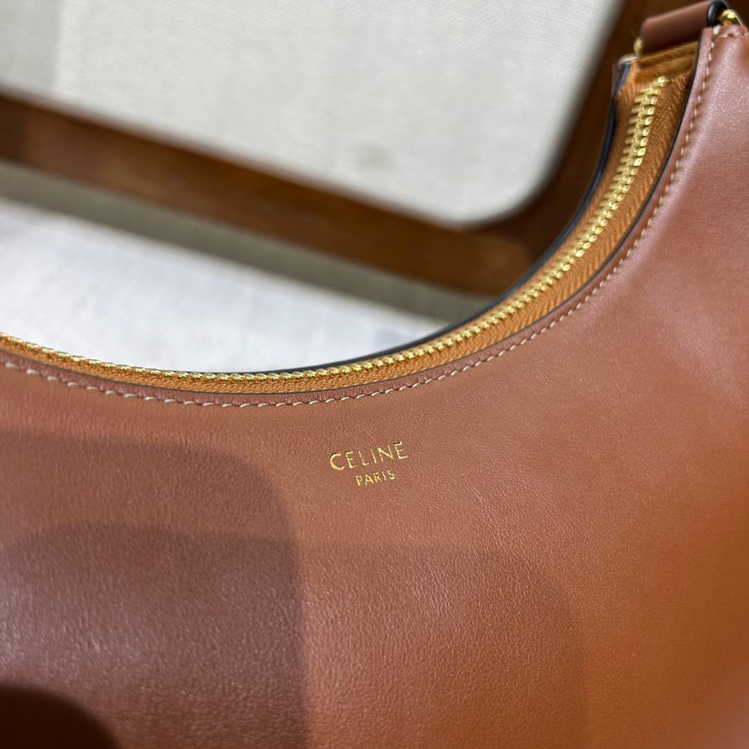 Celine Medium Strap Ava Bag in Smooth Calfskin Caramel High