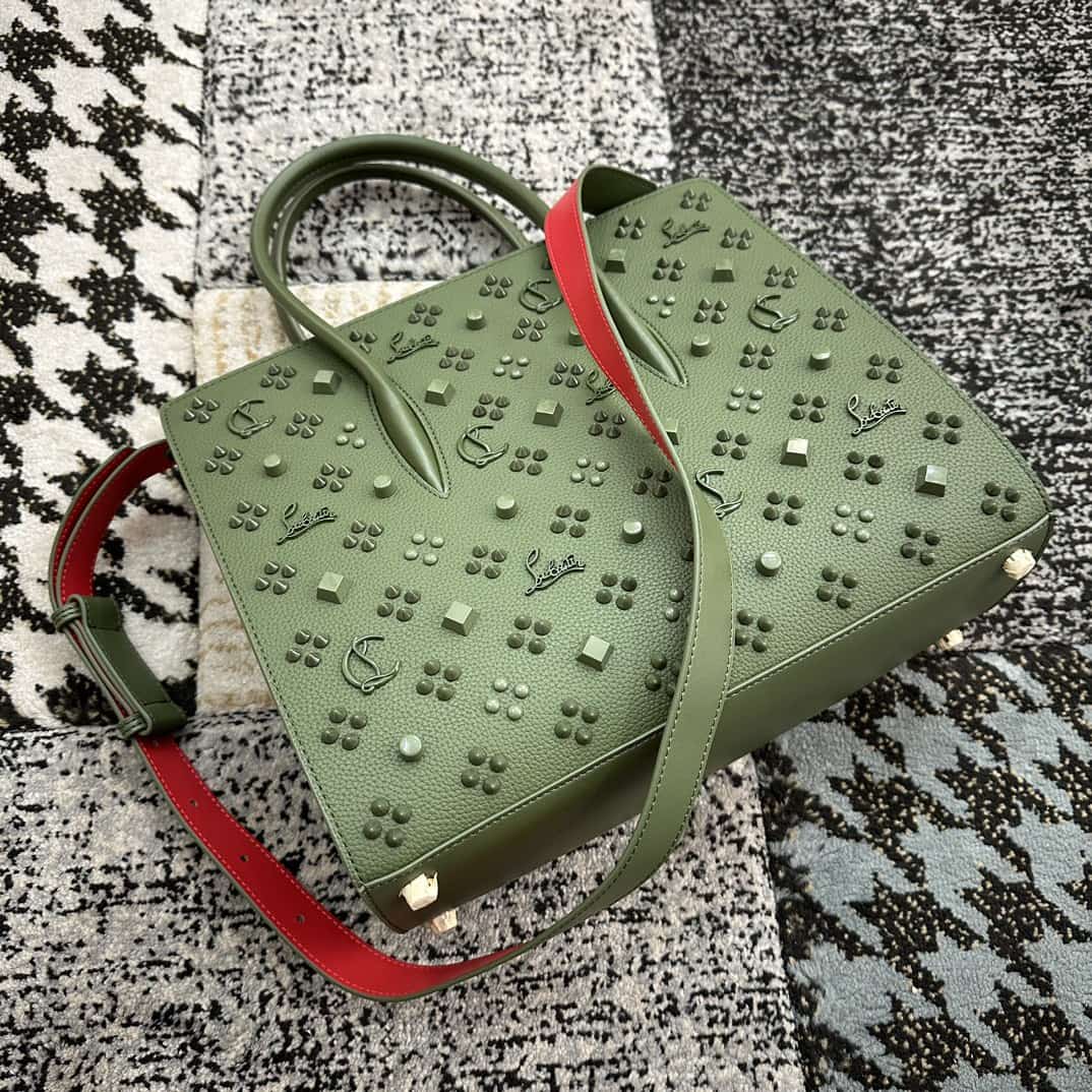 Christian Louboutin Paloma Medium Bag Calf Leather And Spikes High
