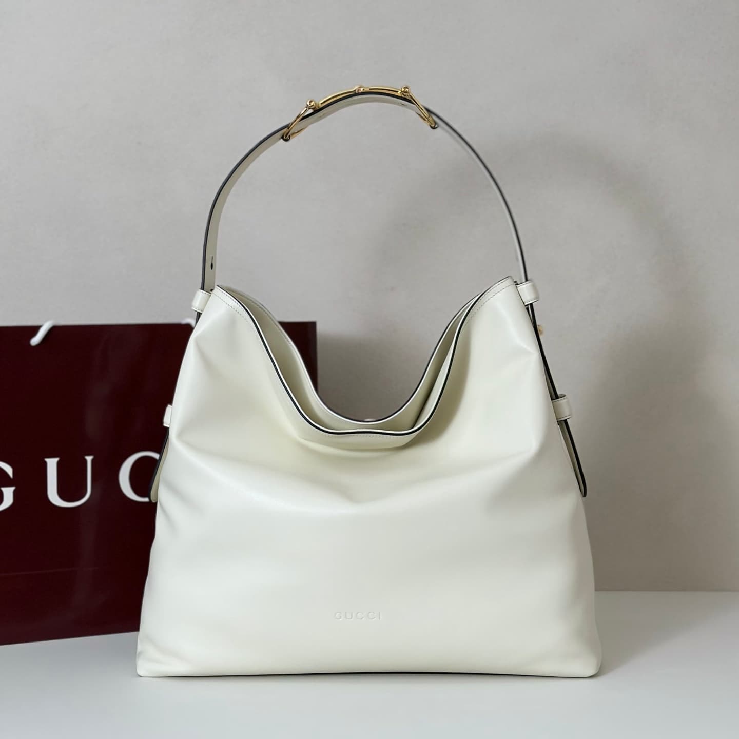 Gucci Beatrix large tote bag 850546 white leather High