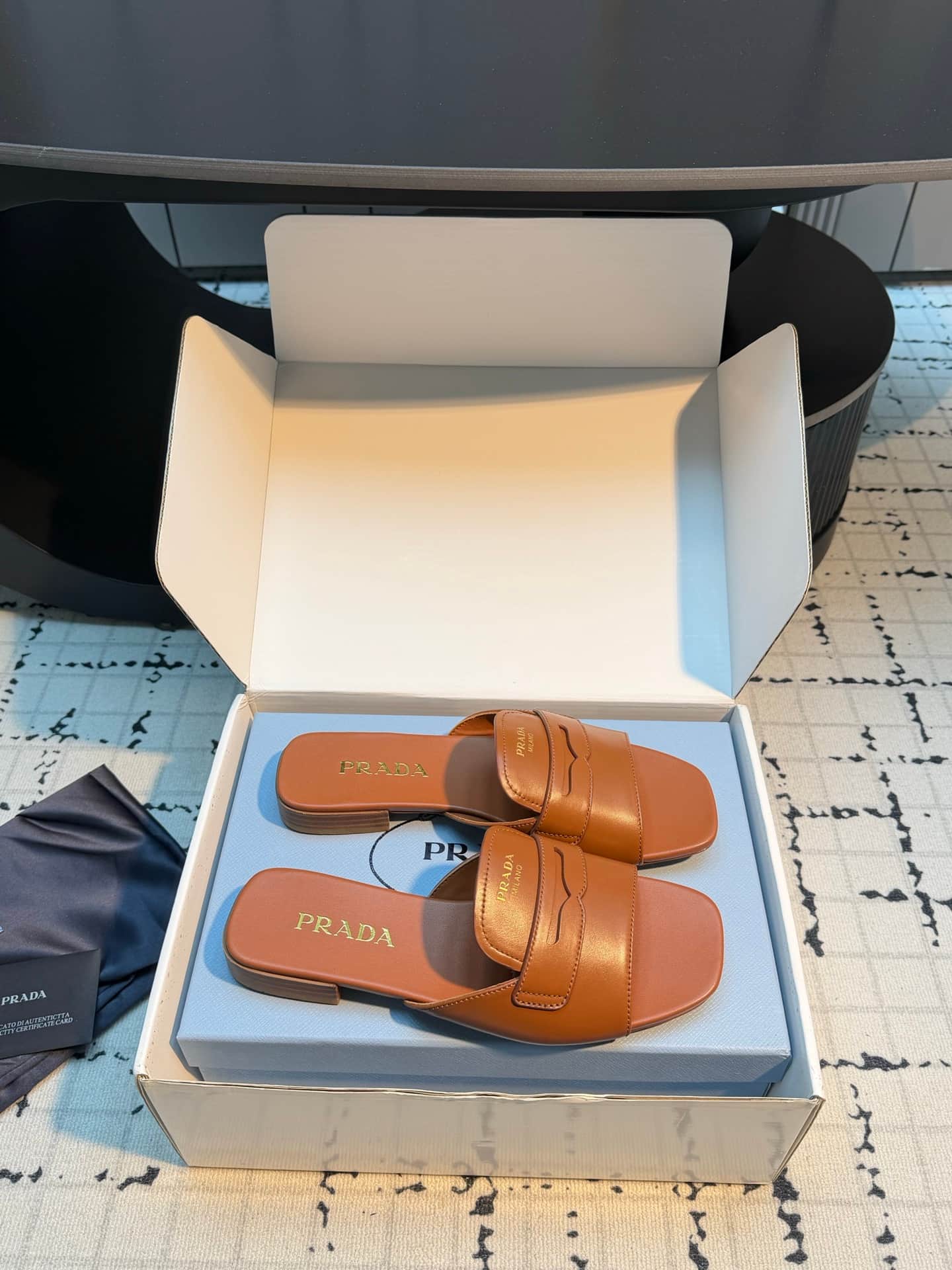 Prada Leather Sandal Shoes Women