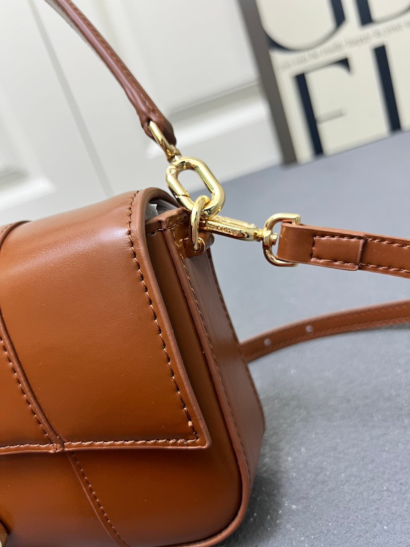 Balenciaga Hourglass sling bag Brown High