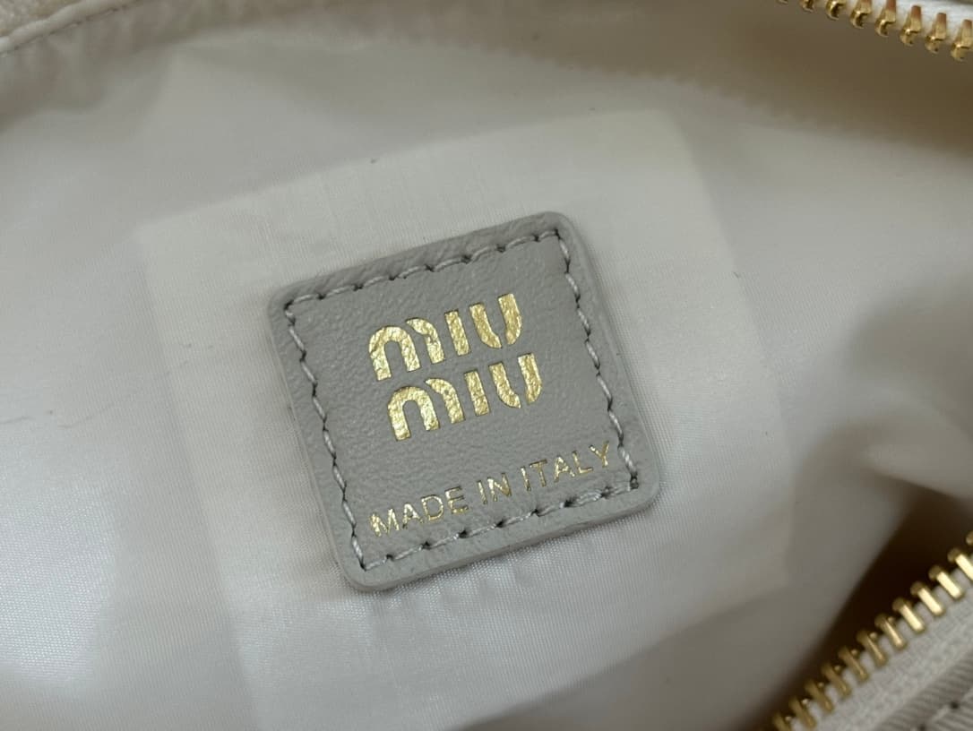 Miu Miu Gabardine pouch White 5NE841 High
