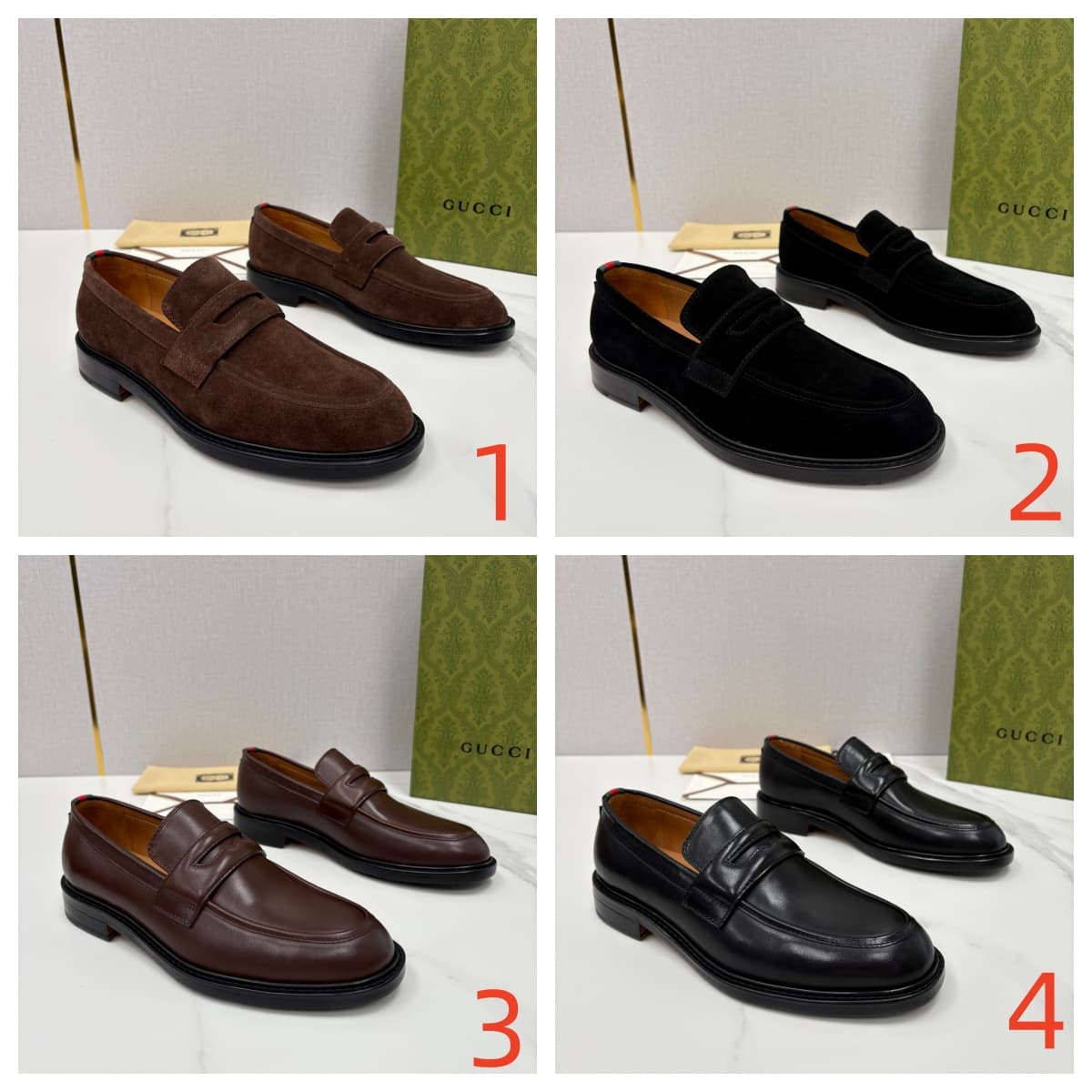Gucci Loafer With Horsebit Formal Leather Derby Shoes Men