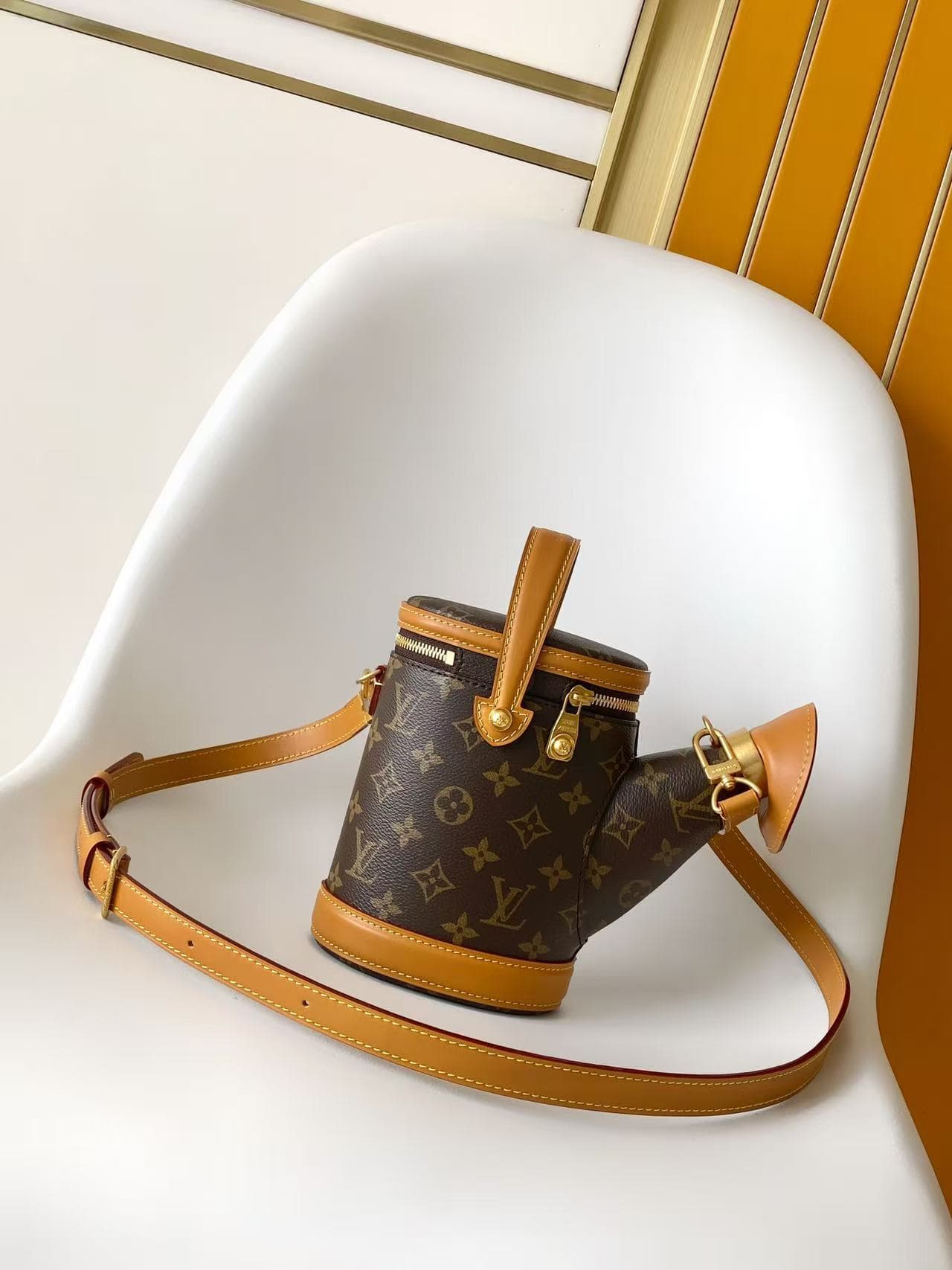 Louis Vuitton Watering Can Bag Monogram coated canvas and cowhide leather M27563 High