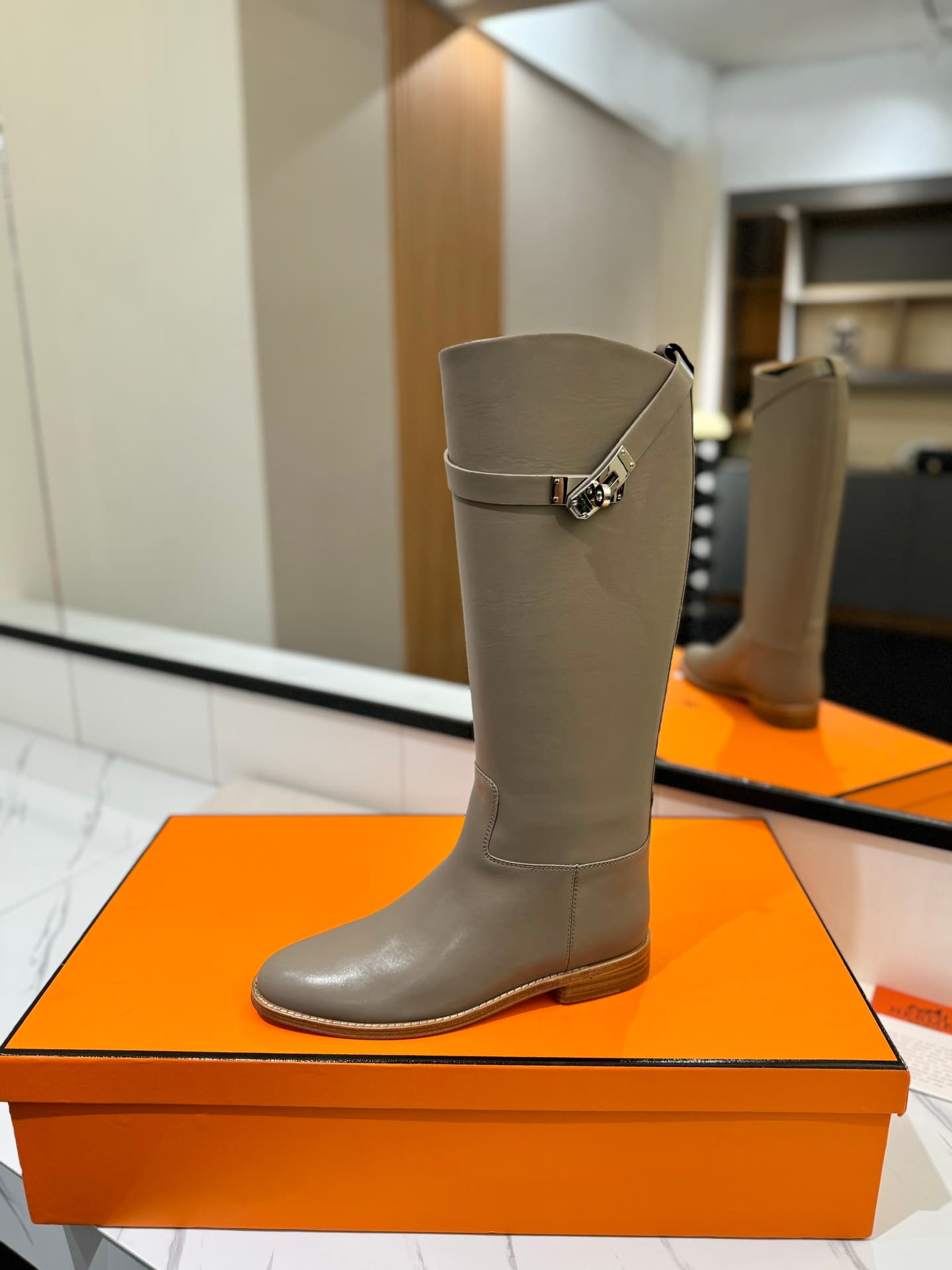 Hermes Kelly Jumping Boots Shoes Women