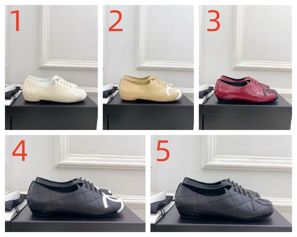 Chanel Cambon leather ballet flat Shoes Women