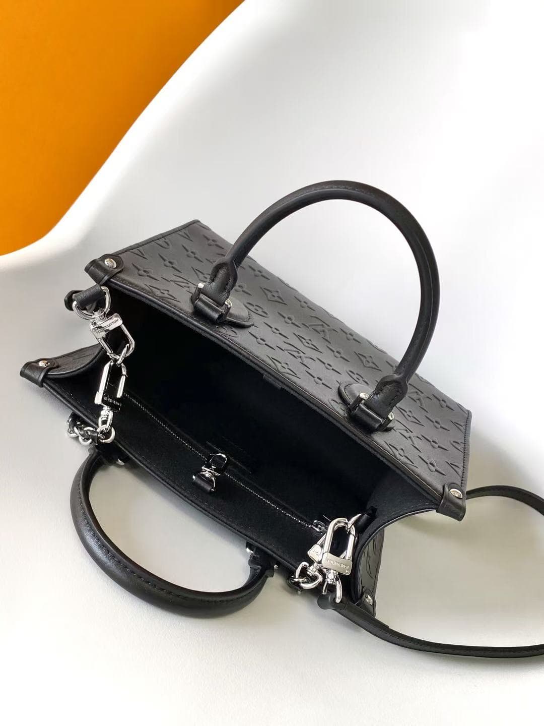 Louis Vuitton OnTheGo PM in Black Embossed Monogram High