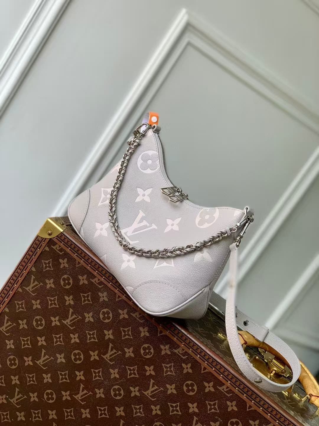 Louis Vuitton Boulogne Bicolor Monogram Empreinte leather M14221 High