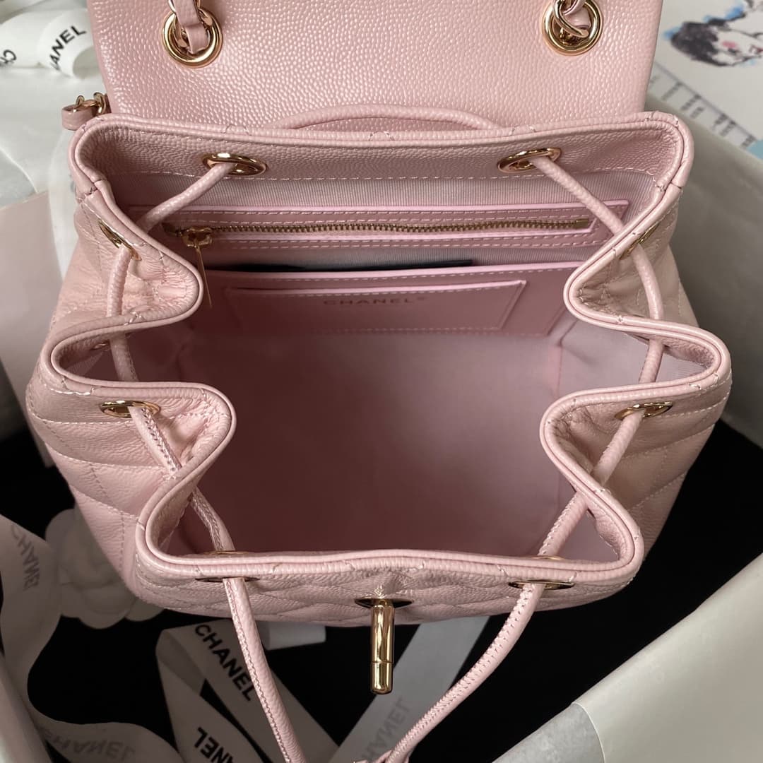 Chanel Urban Spirit Backpack Grained Calfskin & Gold-Metal AS4059 Pink A