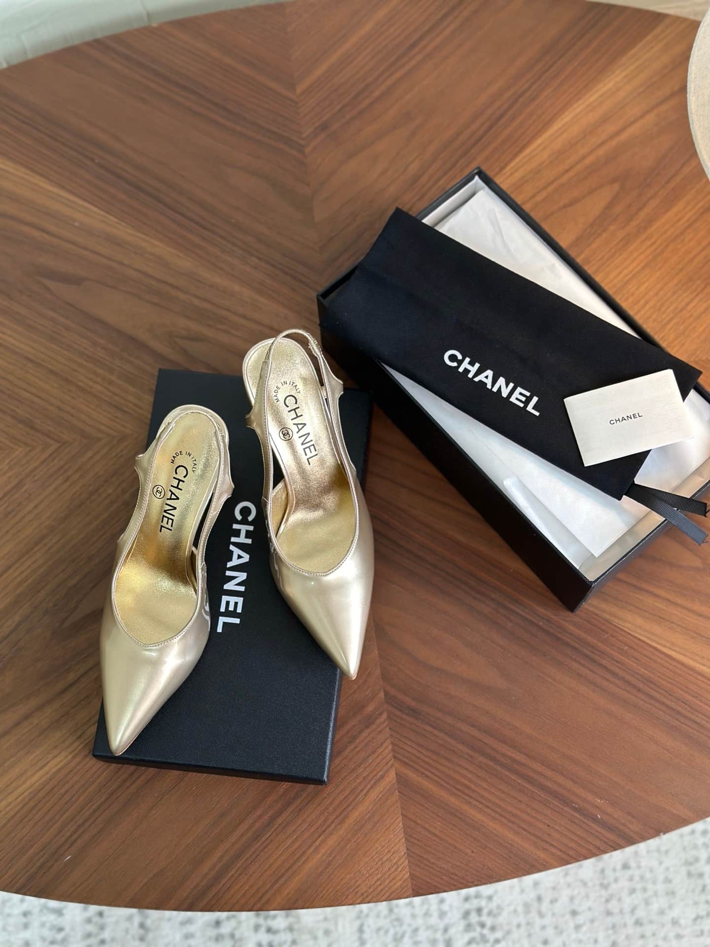 Chanel Slingback Pumps Women Shoes