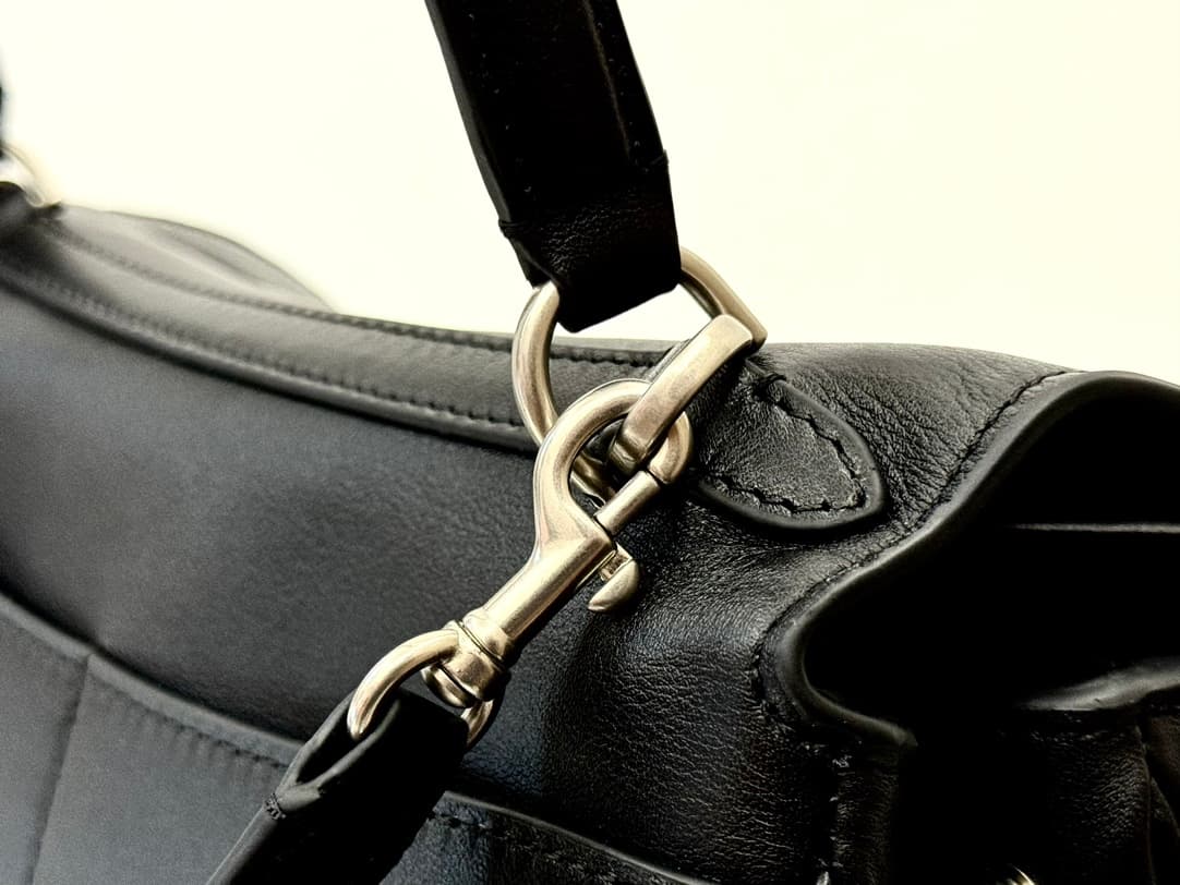 Balenciaga Rodeo Large Bag in Black Leather With Silver-Tone Metal TOP