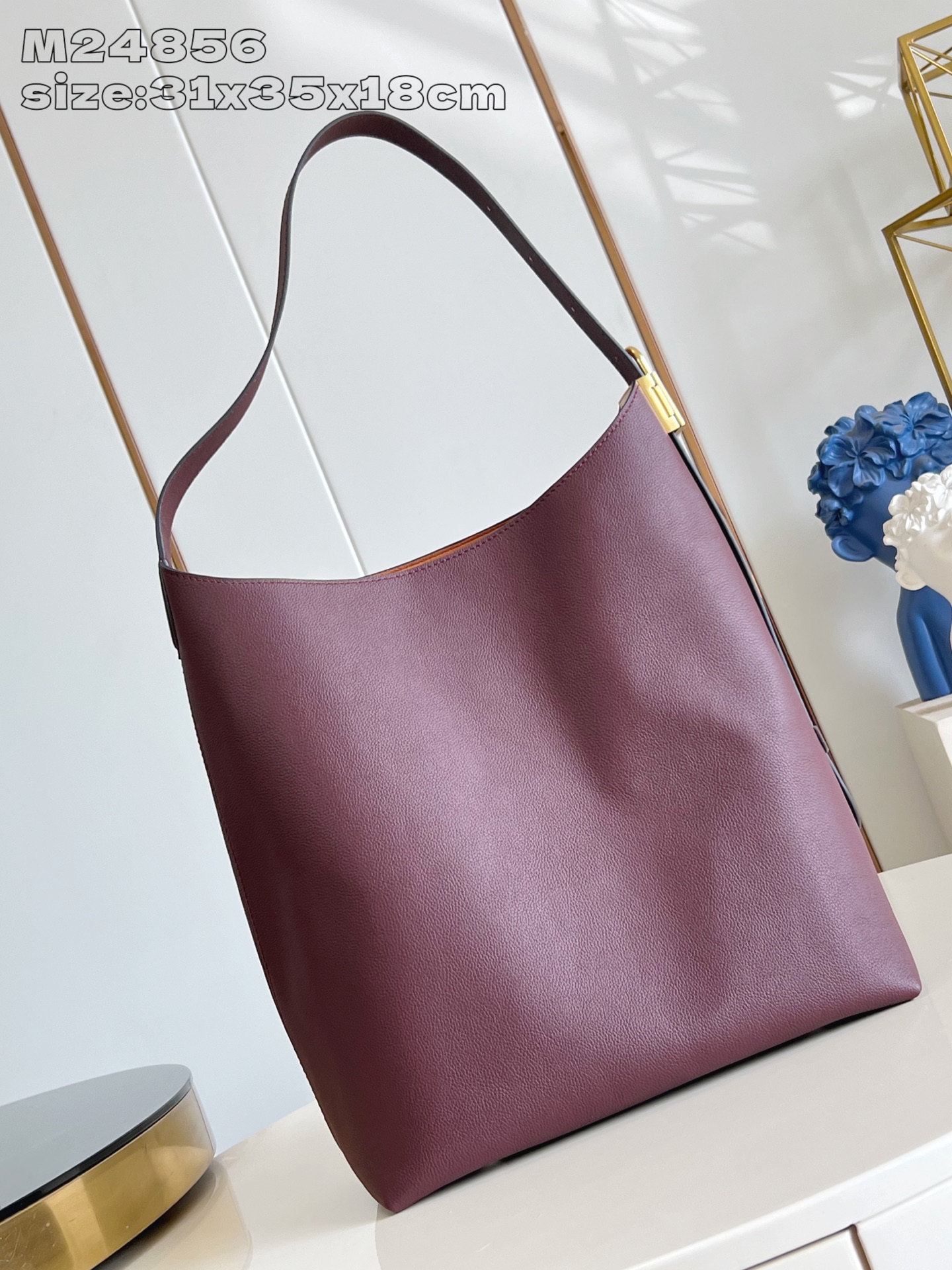 Louis Vuitton Low Key Hobo MM Monogram Rouge Calf leather M24856 High