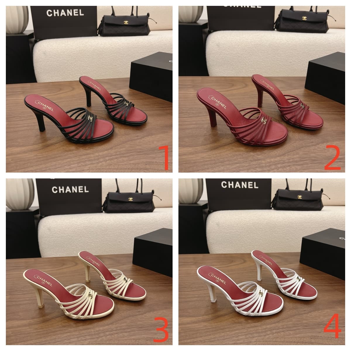 Chanel Heeled Sandal Shoes Women
