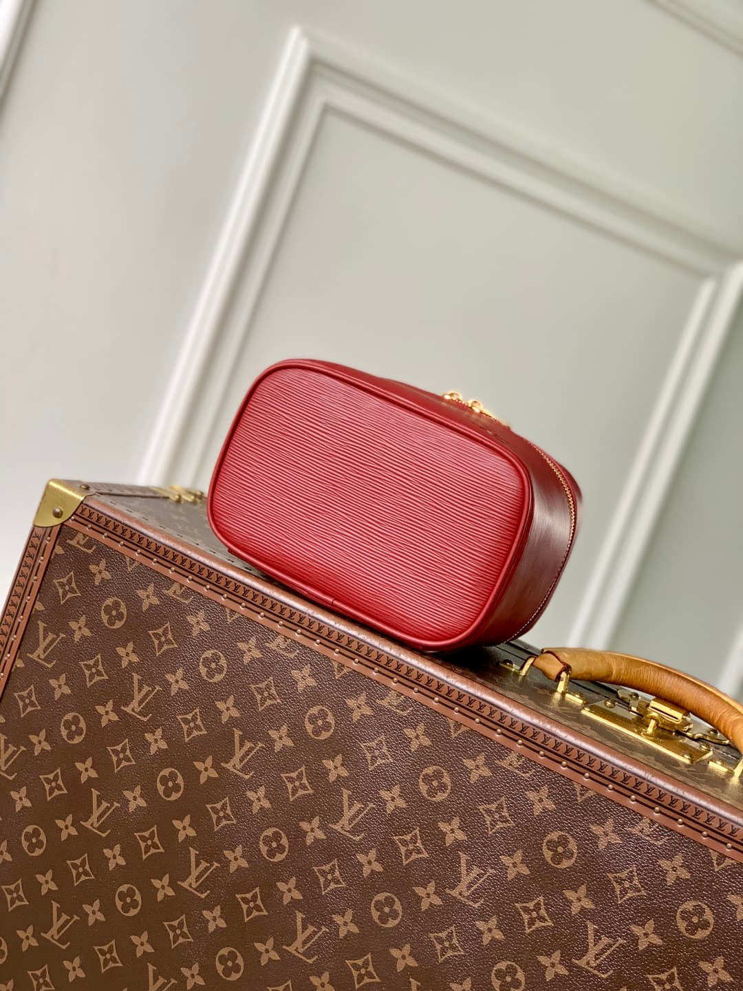 Louis Vuitton Nice Mini Epi grained leather Rouge M15191 Monogram Red High