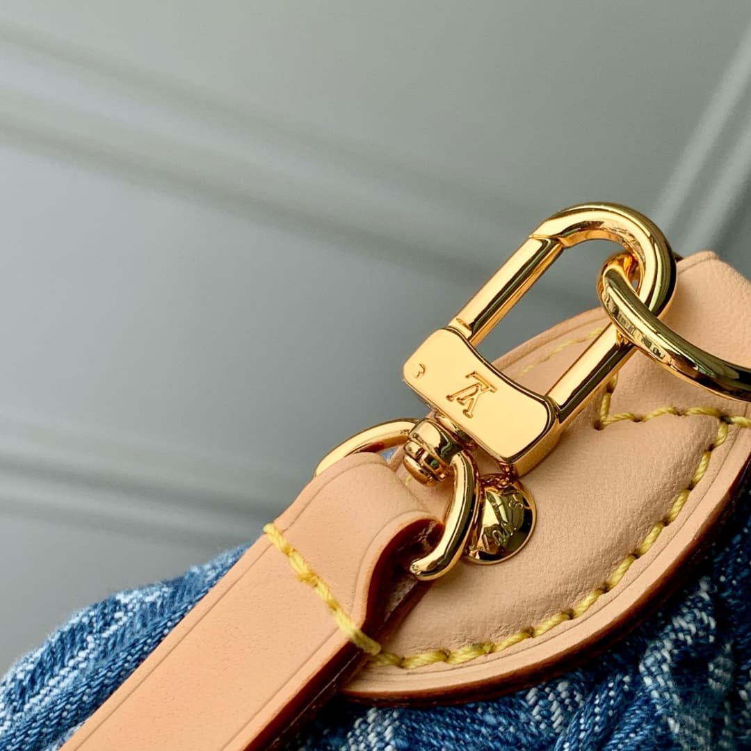 Louis Vuitton Pochette Valley Monogram Denim Blue M13571 High