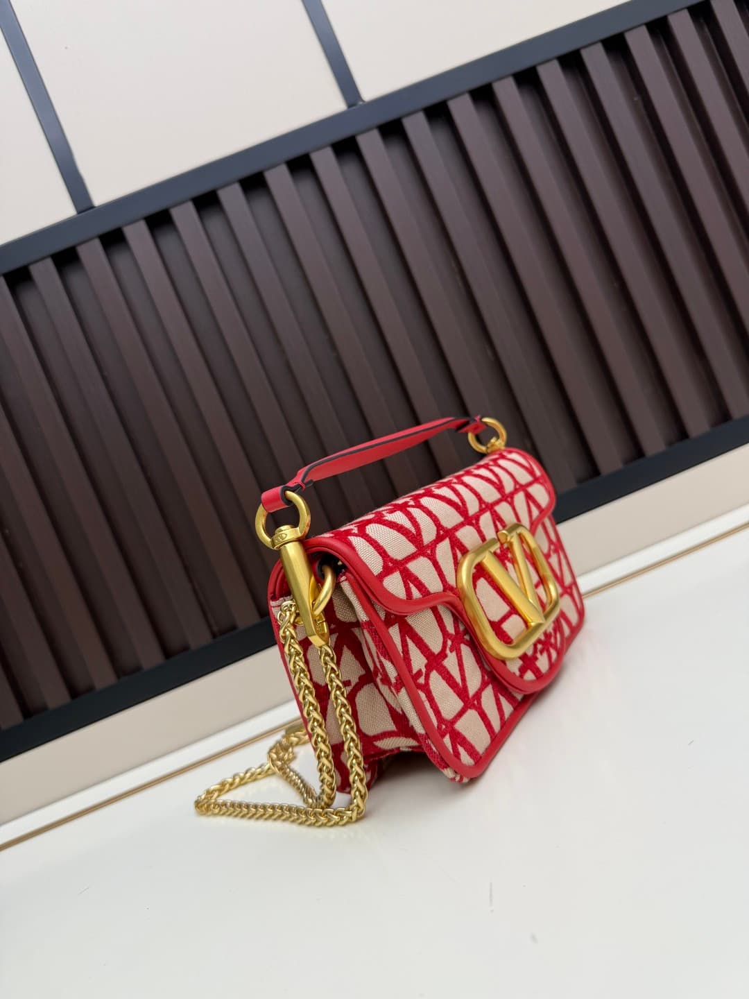 Valentino VLogo Garavani Loco Small Shoulder Bag in Toile Iconographe High