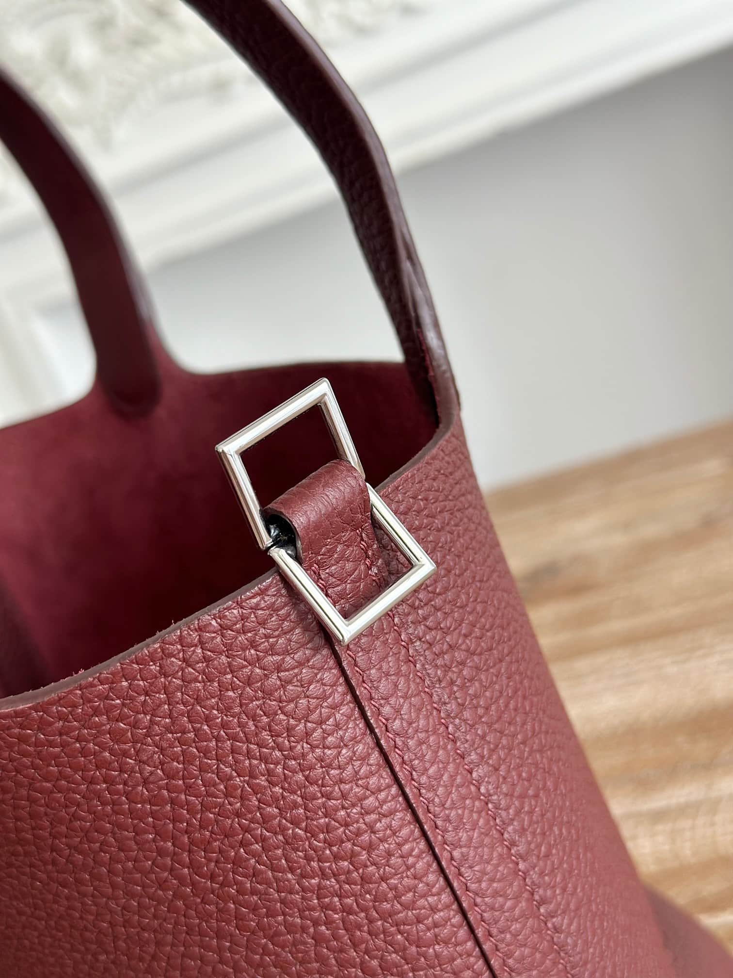 Hermès Picotin Lock 18 Bucket Bag TC Leather Silver Metal Wax High