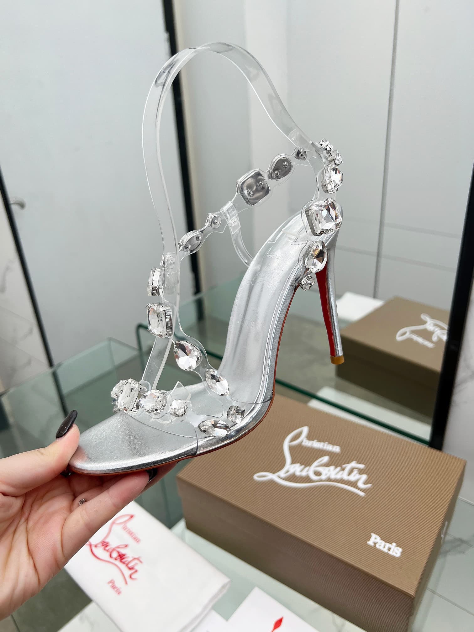 Christian Louboutin Rosalie Jewel 100 Sandals