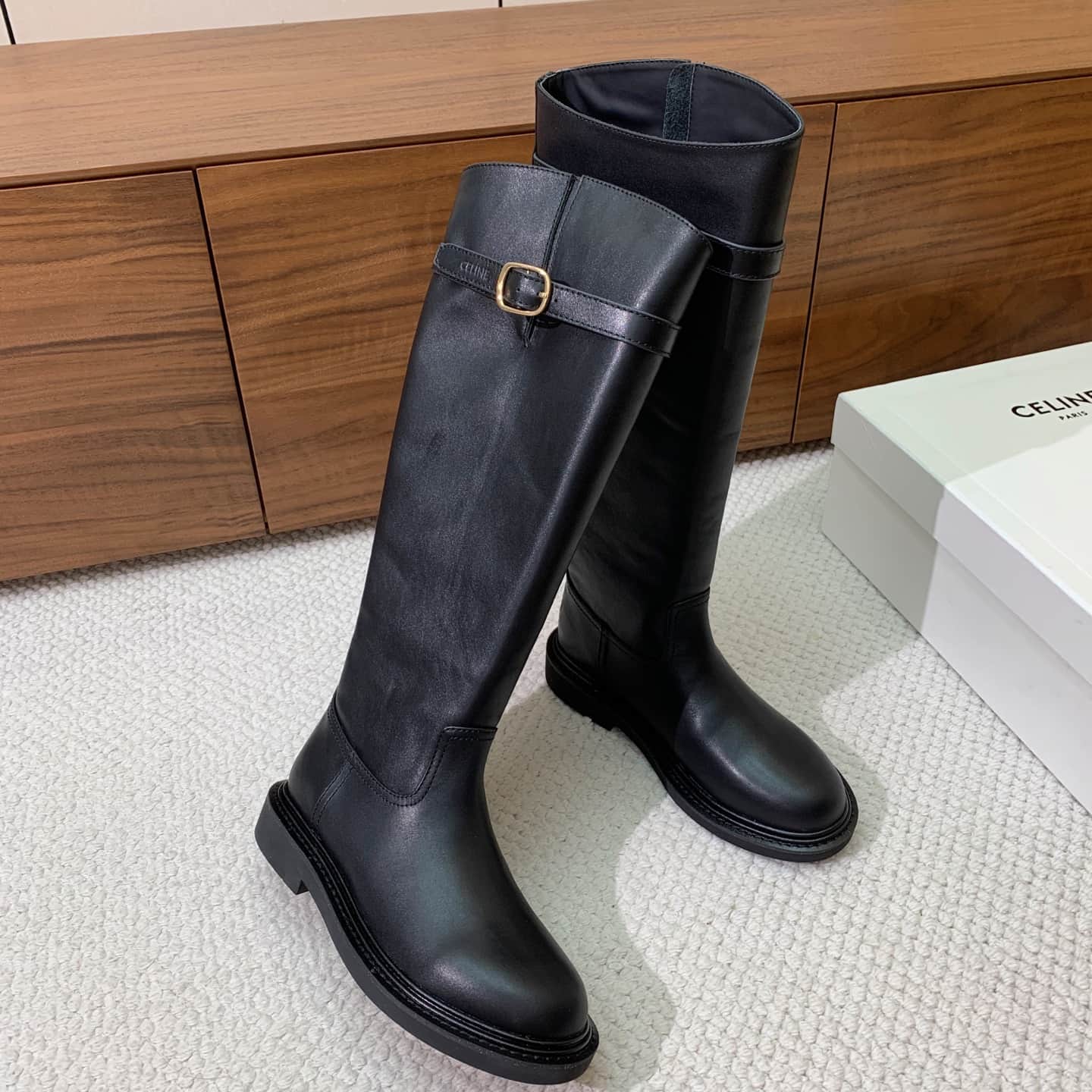 CELINE UNIVERSITE IN CALFSKIN Boots Shoes Women