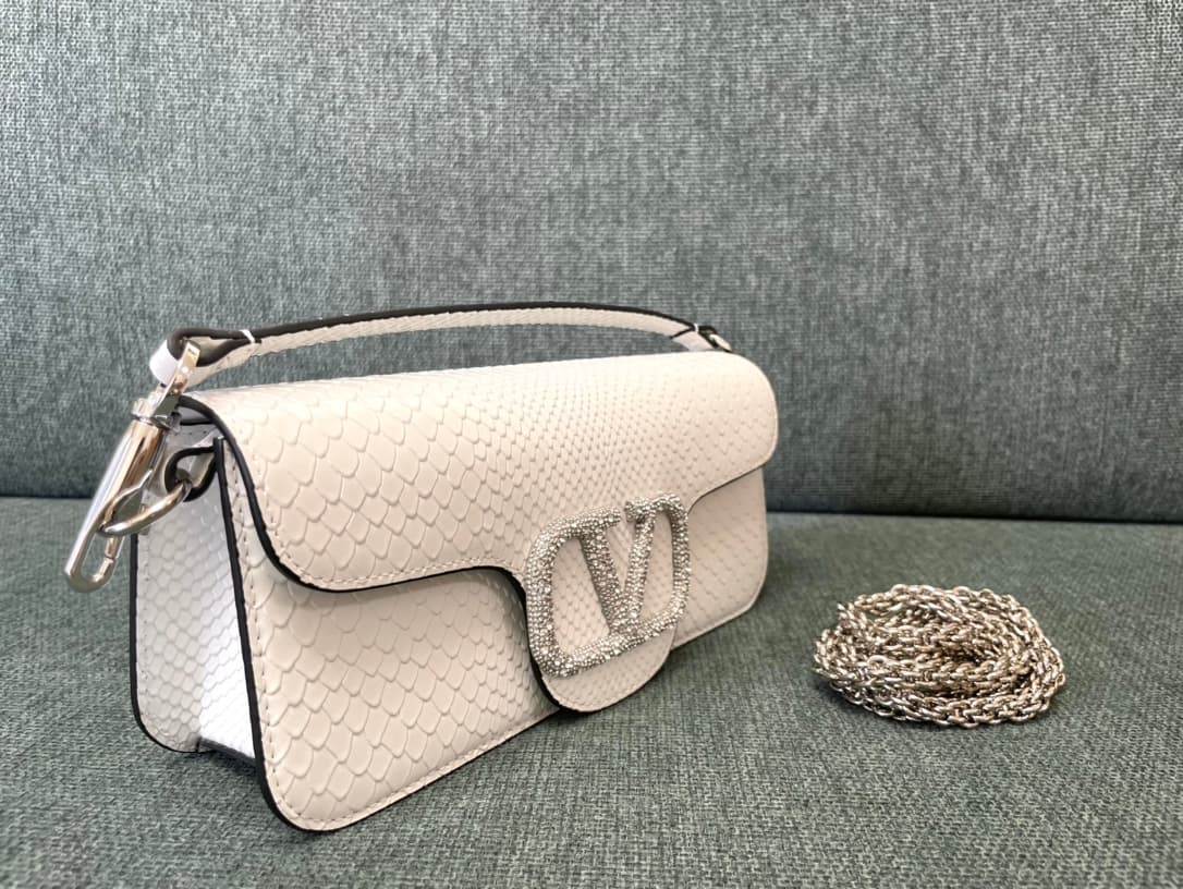 Valentino Garavani MINILOC small shoulder bag 1133S Calfskin White High