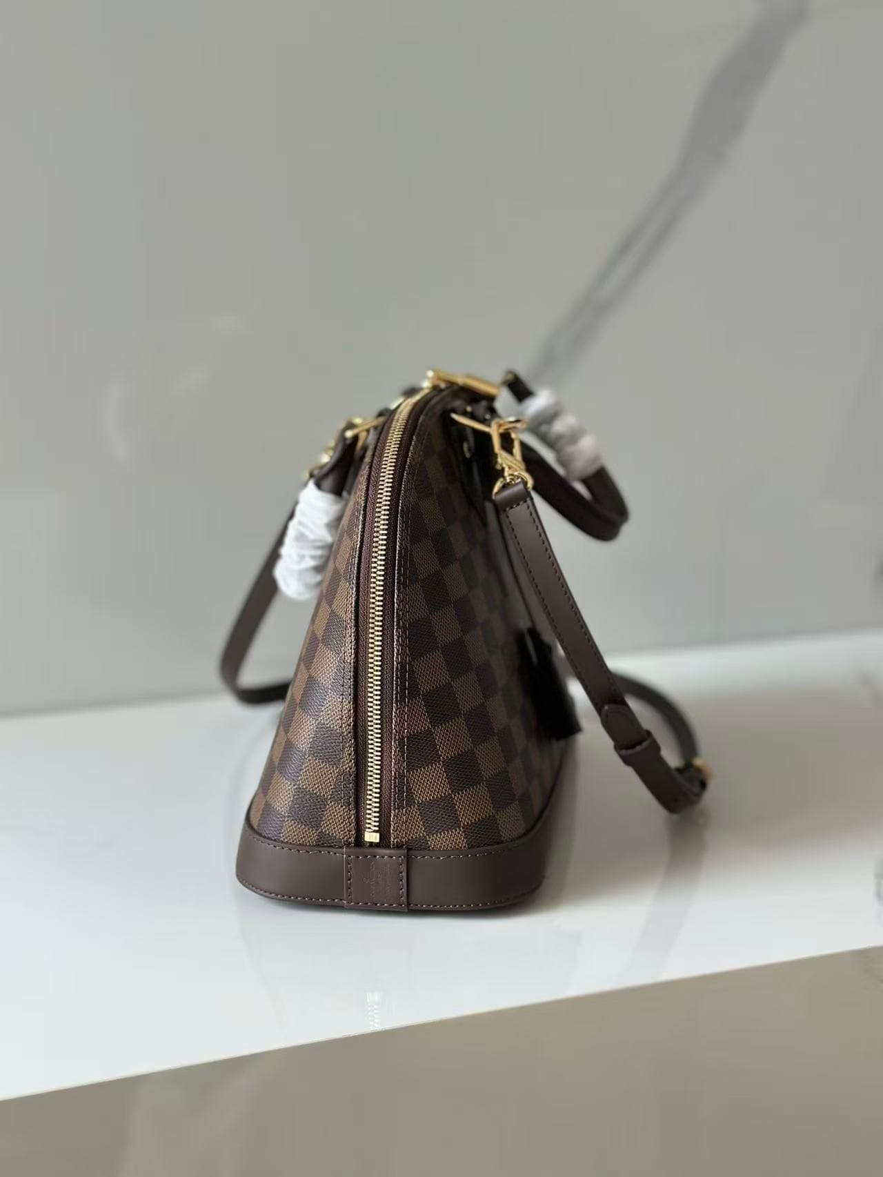 Louis Vuitton Alma PM Bag Damier Ebene N53151 High