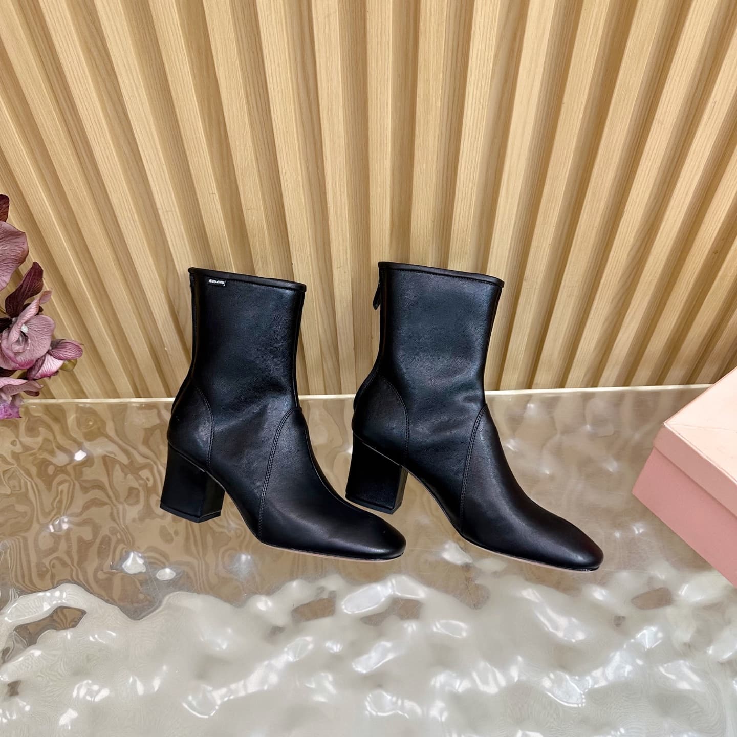 Miu Miu Nappa Leather Booties Women