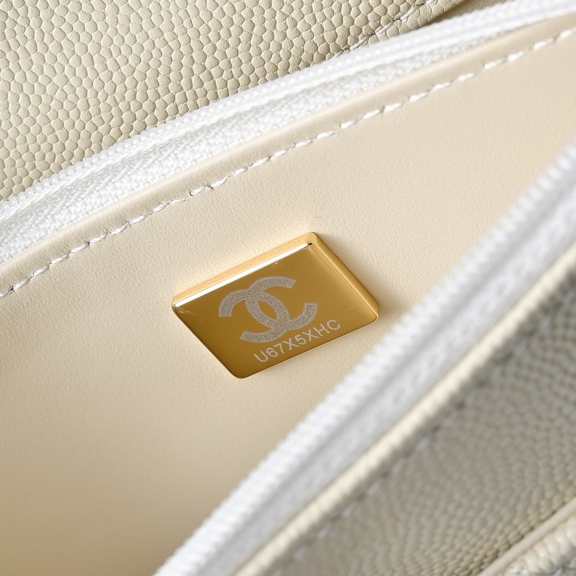 Chanel Wallet on Chain Grained Calfskin & Gold-Tone Metal Cream AP4401 A