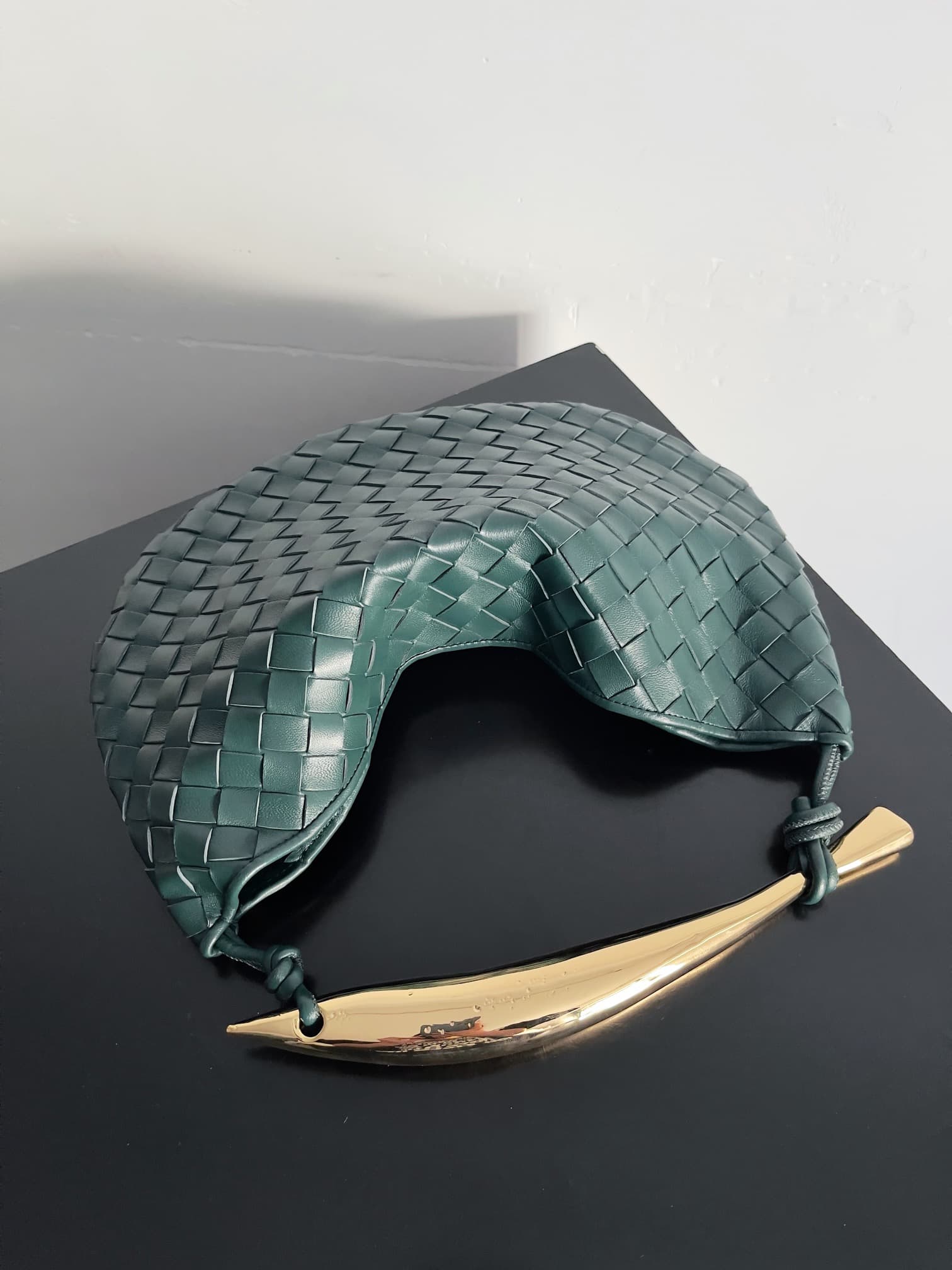 BV Sardine Small Intrecciato Emerald Green TOP