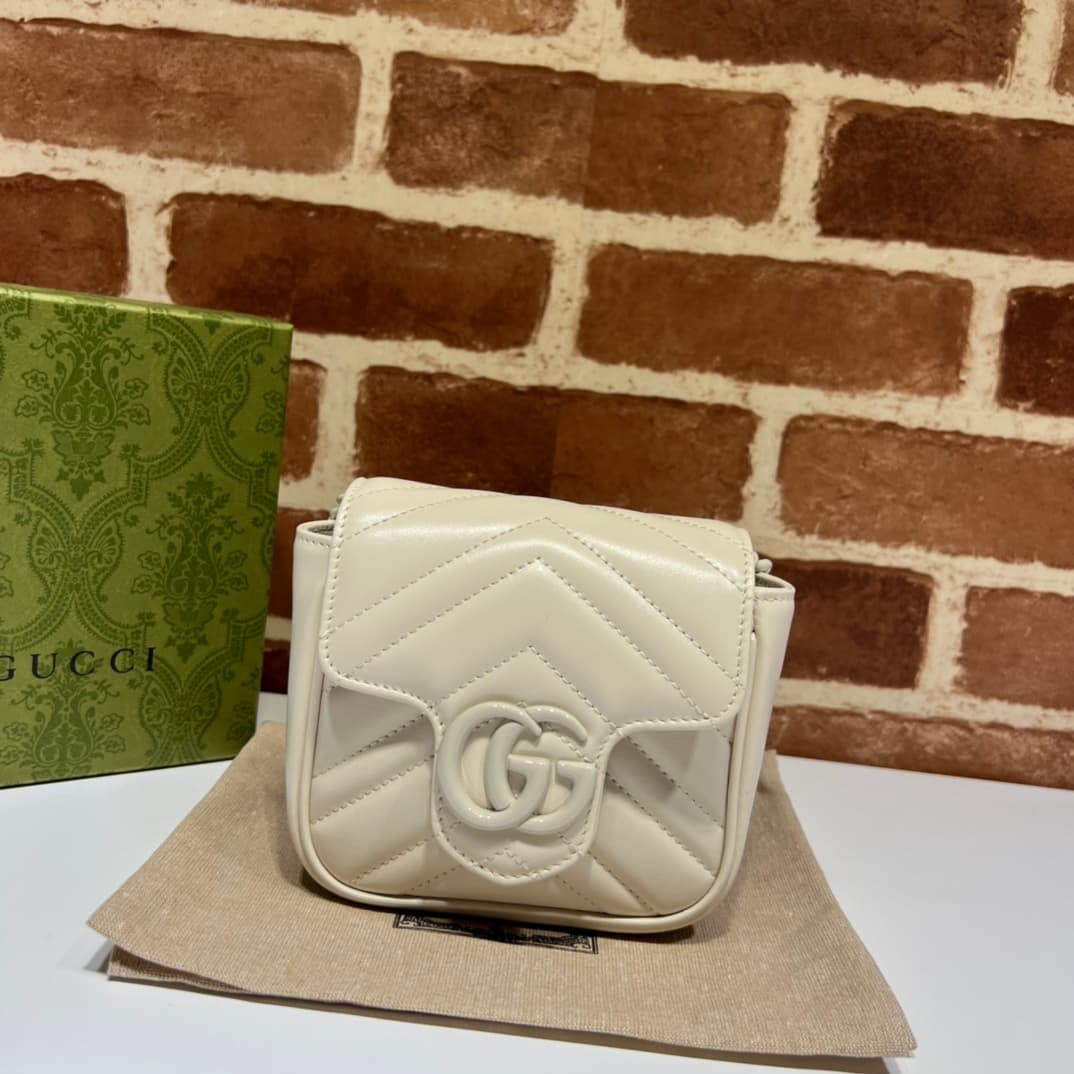 Gucci GG Marmont belt bag ‎739599 beige High
