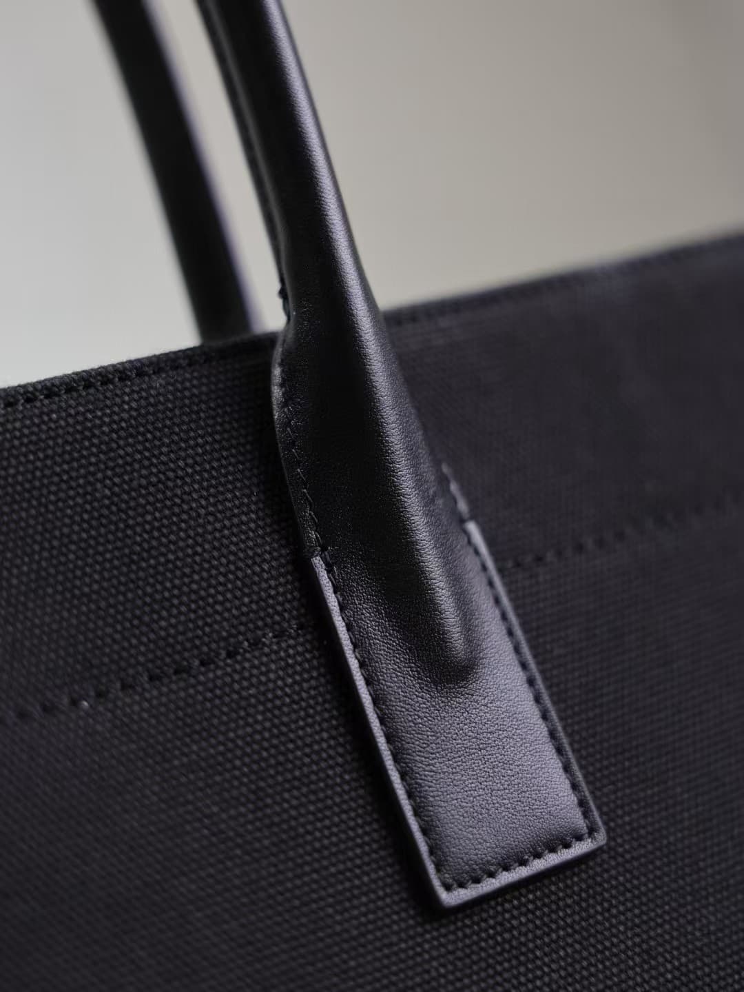 RIVE GAUCHE TOTE BAG IN CANVAS AND LEATHER High