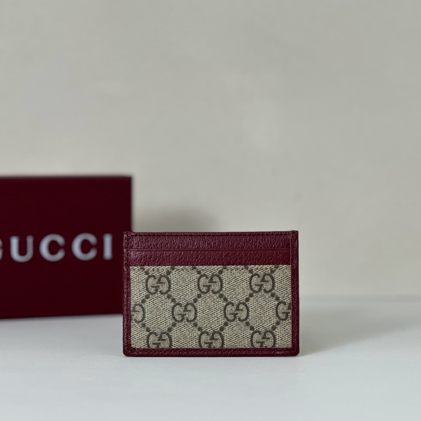 Gucci Ophidia card case wallet Burgundy 838486 High