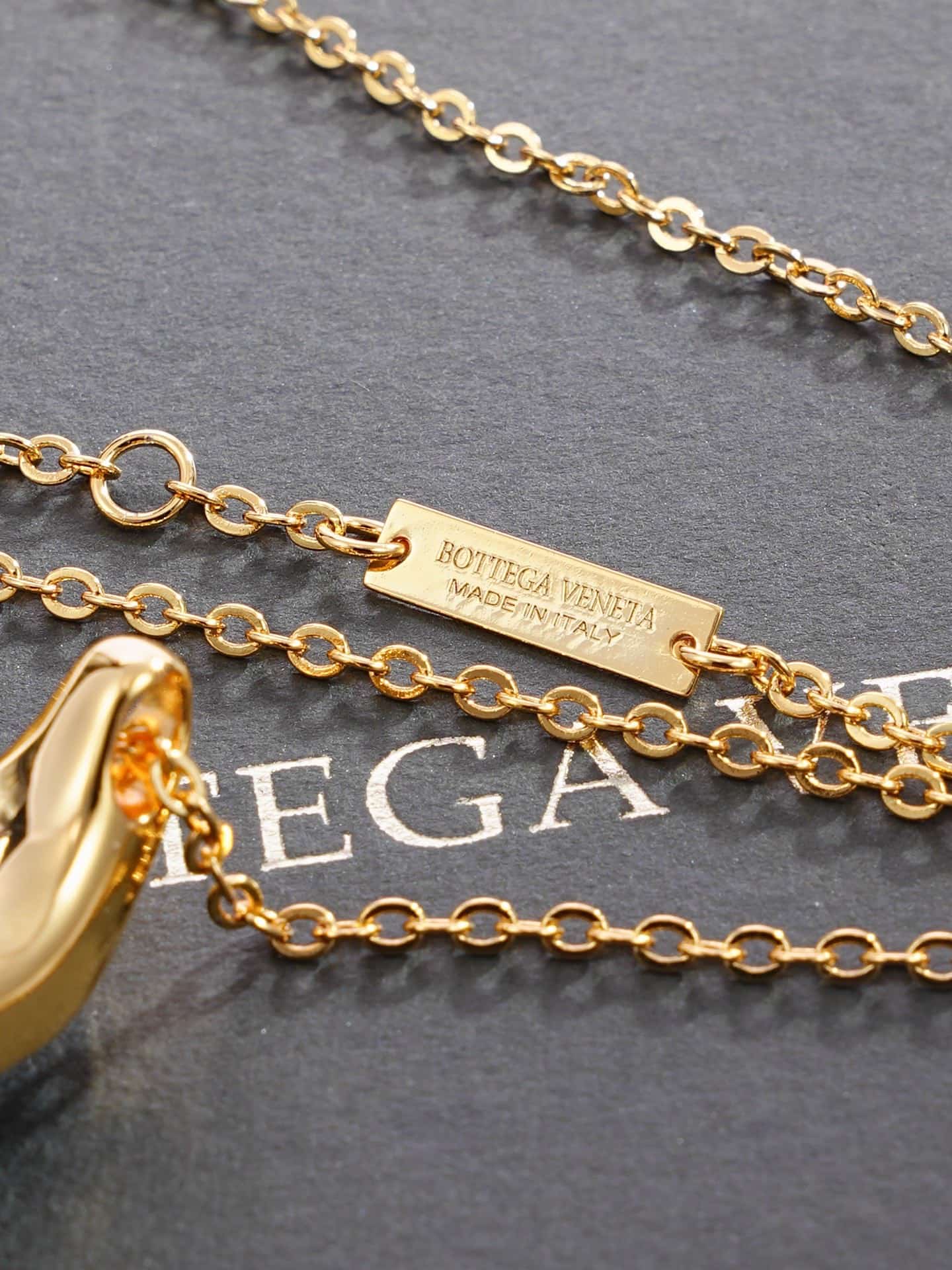 Bottega Veneta Drop Marble Necklace High
