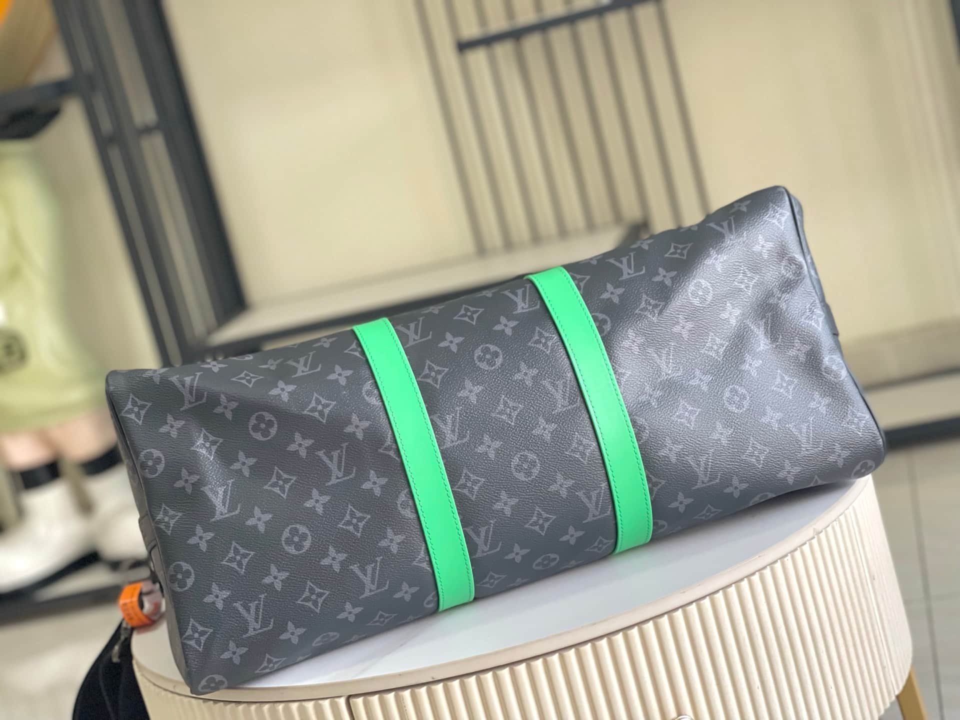 Louis Vuitton Keepall Bandoulière 50 Black Monogram Eclipse coated canvas M26434 TOP