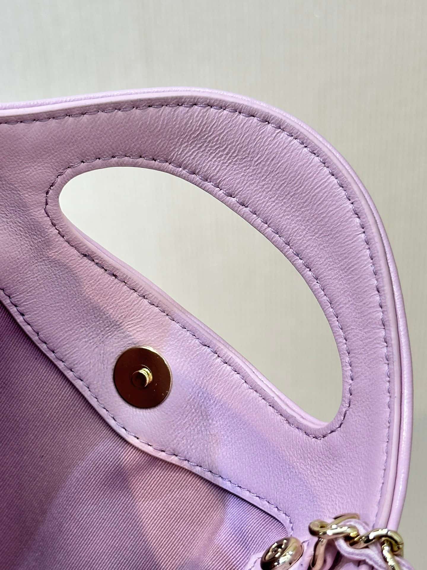 Chanel Clutch with chain Lambskin & Gold-Tone Metal AP3656 Purple TOP