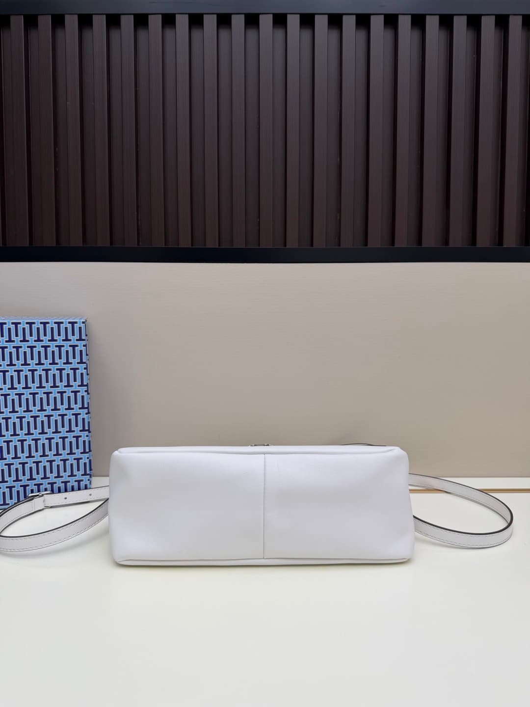 Tory Burch Charlie Shoulder Bag White Leather