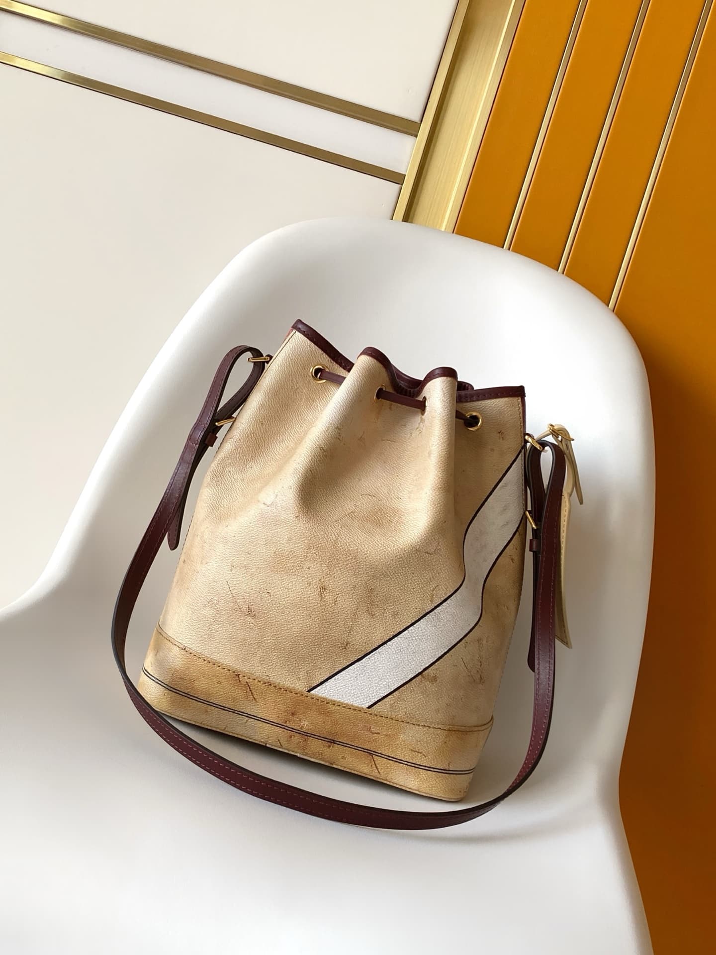 Louis Vuitton Noé Beige Coated canvas M28147 High