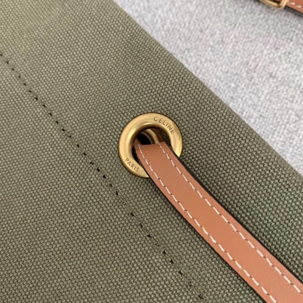 Celine Squared Cabas Bag In Textile with Celine Print High