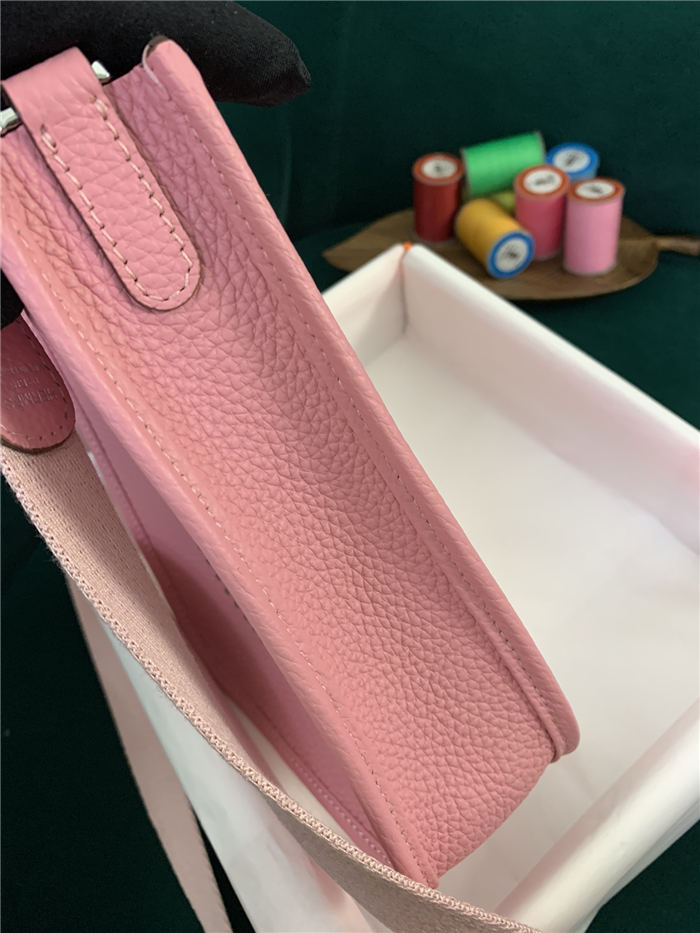 Hermes Evelyne III TPM Mini Bag Calfskin In Pink High