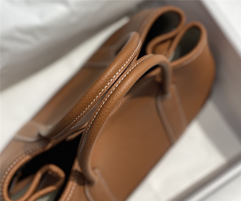 Hermes Garden Party 30/36 Bag Calfskin In Gold High