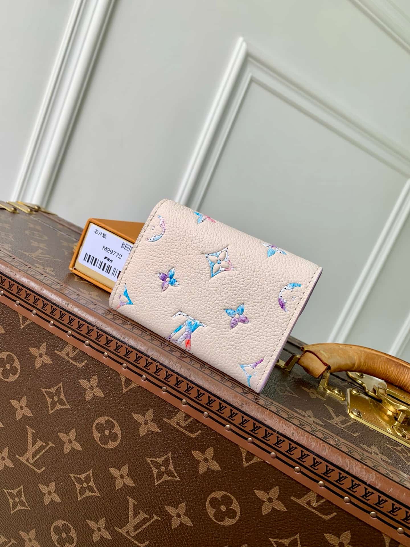 Louis Vuitton Rosalie Coin Purse Monogram Empreinte Link Quartz Cowhide leather M29772 High
