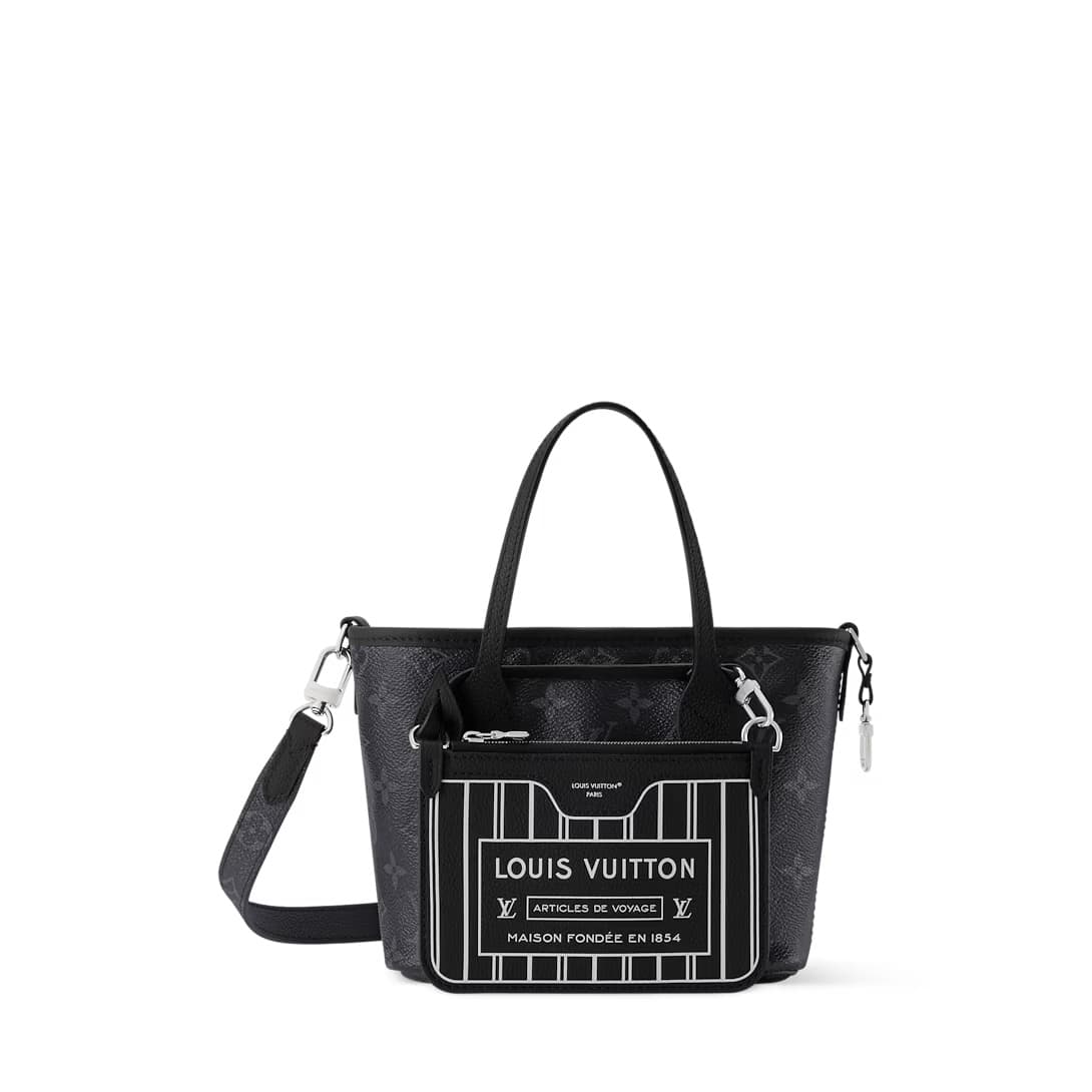 Louis Vuitton Neverfull Bandoulière Inside Out BB Monogram Eclipse/Black Coated canvas M15210 TOP