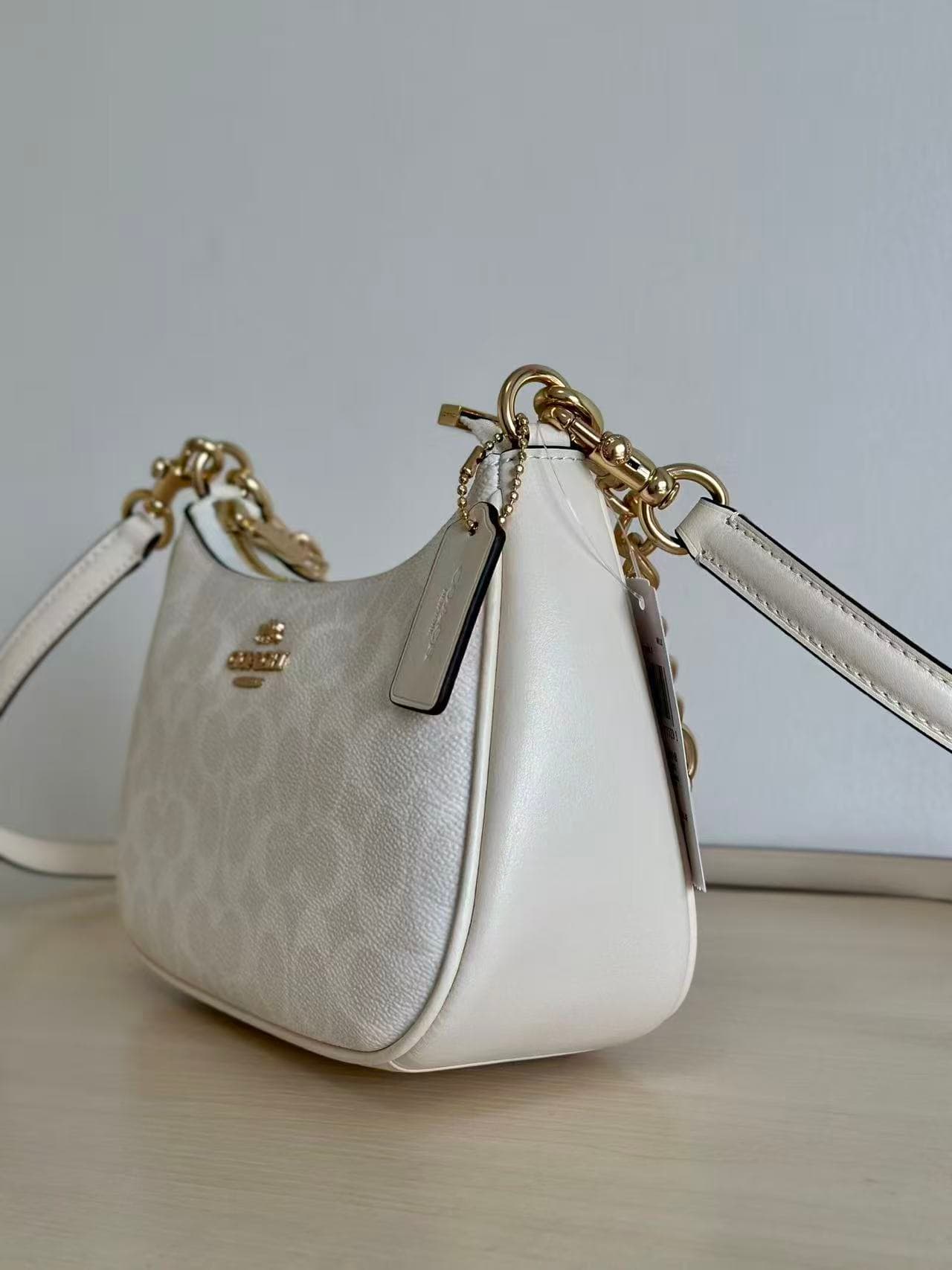 Coach Outlet Teri Signature Canvas Shoulder Bag  High
