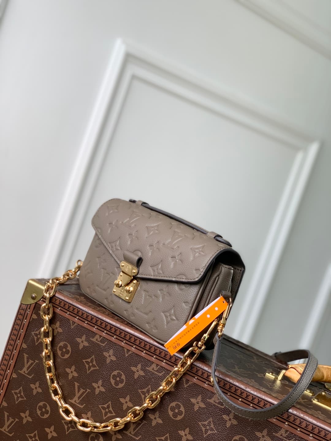 Louis Vuitton Pochette Metis East West Monogram Empreinte Leather M25910 Smoke High