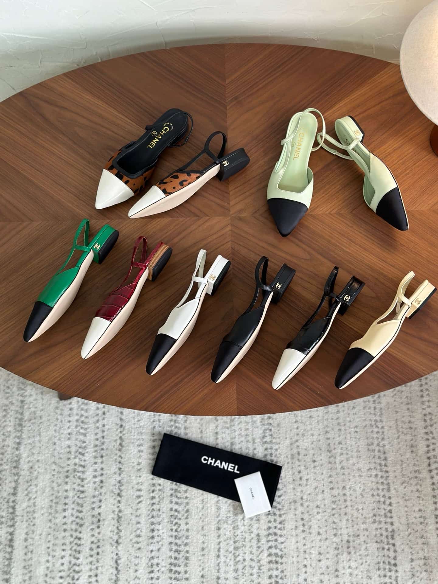 Chanel Two-Tone Slingback heels Women Shoes