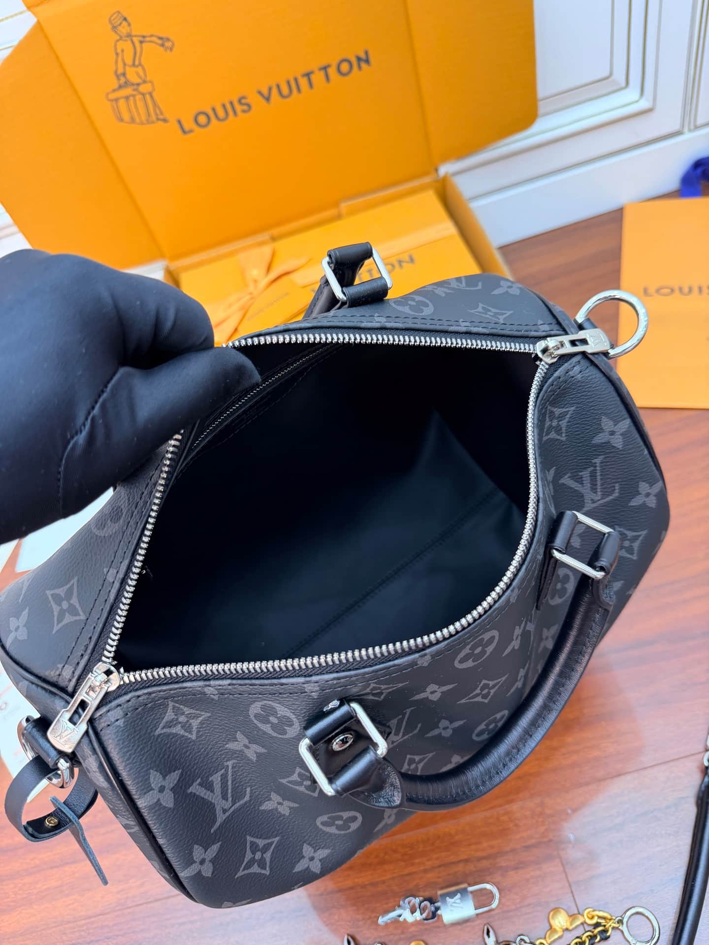 Louis Vuitton Speedy Soft 30 Monogram Eclipse/Black Coated canvas M15102 TOP