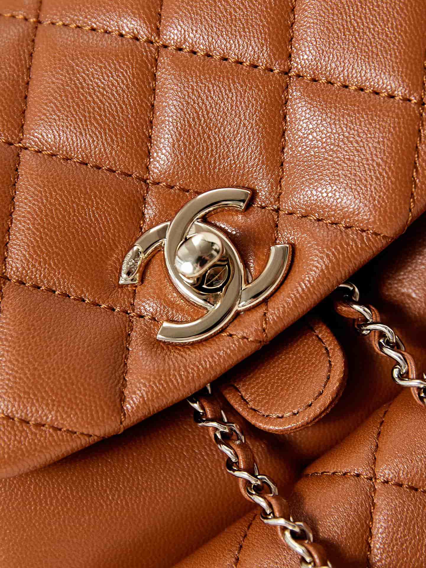 Chanel Small Quilted Duma Backpack Lambskin AS2908 Caramel A